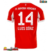 Camisa de Futebol Bayern Munich Luis Diaz #14 Equipamento Principal 2025-26 Manga Curta